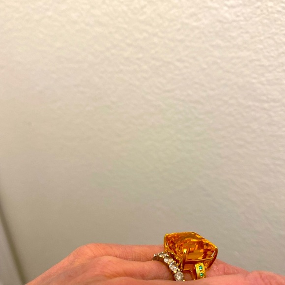 NATURAL RARE YELLOW CITRINE  RING ‼️❤️ - Picture 5 of 5